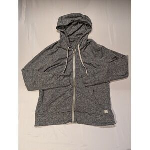 Vuori Mens Small/Medium Heather Grey Full Zip Hoodie Jacket Athletic Comfort